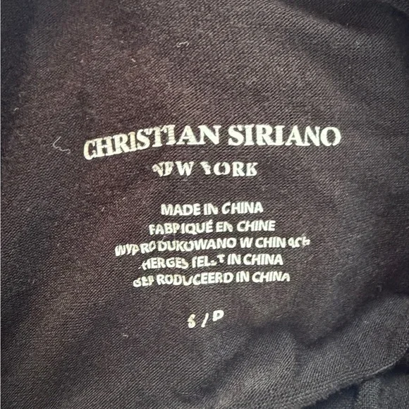 Christian Siriano Black Sleeveless Mock Neck Top - Picture 3 of 3